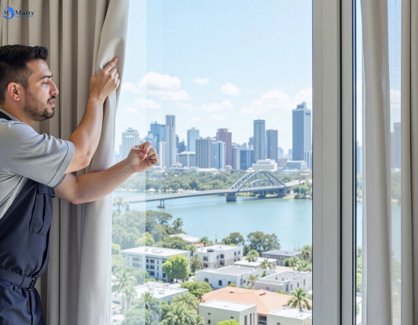 Professional curtain steam cleaning service mickleham-vic QLD by Matty Curtain Cleaning