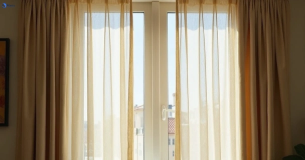 Dull dusty drapes in mickleham-vic before professional cleaning